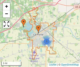 Area schools map